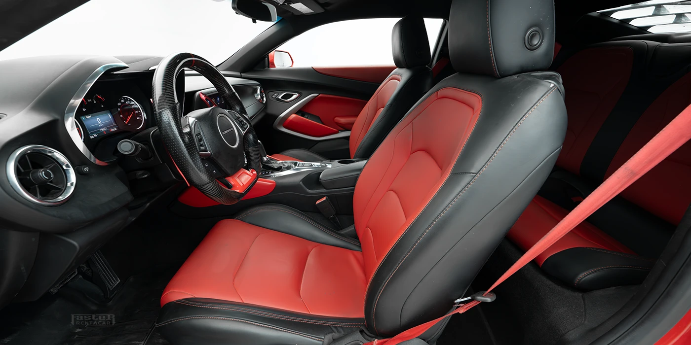 Chevrolet Camaro Red Interior Front Seats